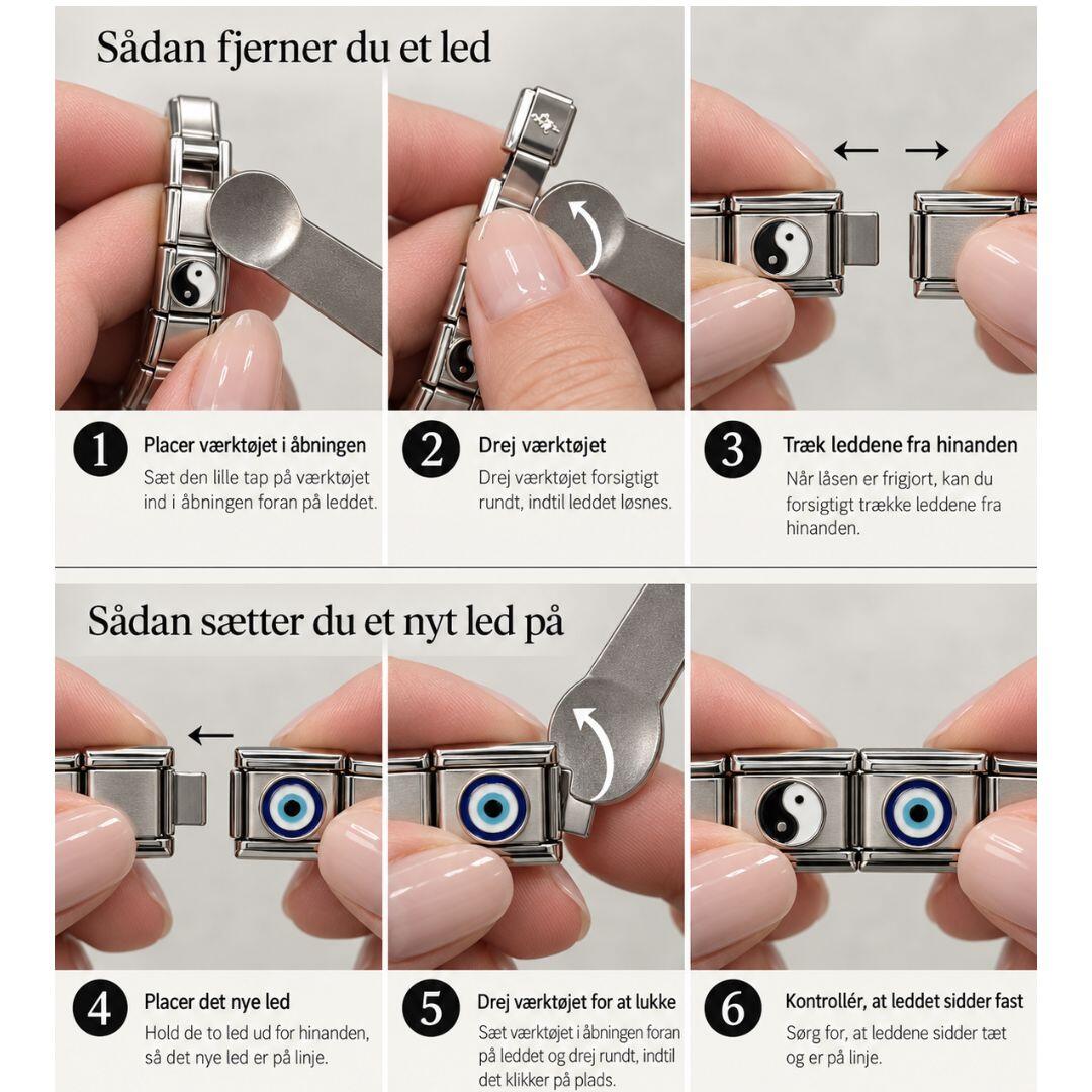 Airplane charm smykke led - sølvfarvet